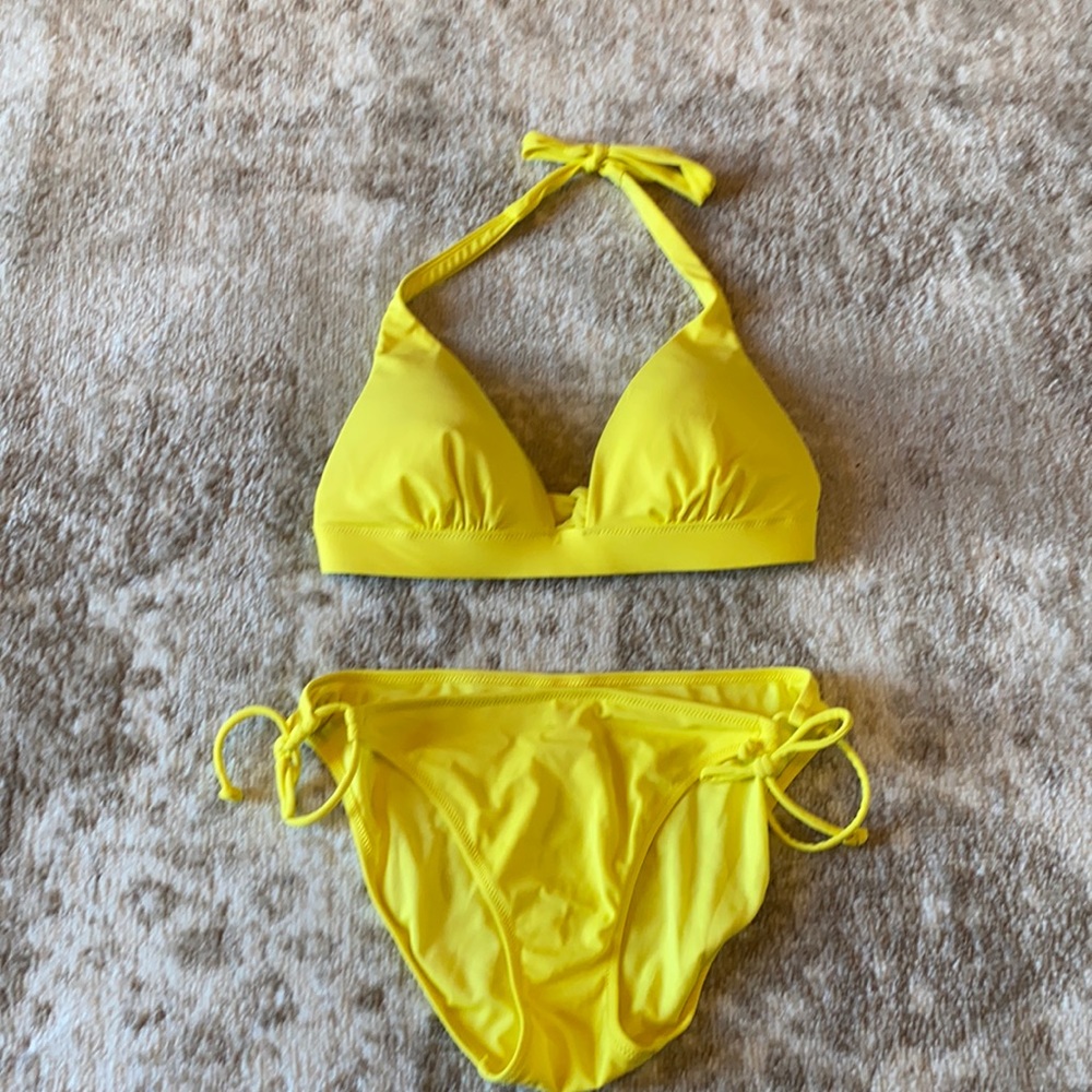 VS bright yellow bikini